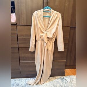 FRAICHE by J Cream Long-Sleeve Jumpsuit